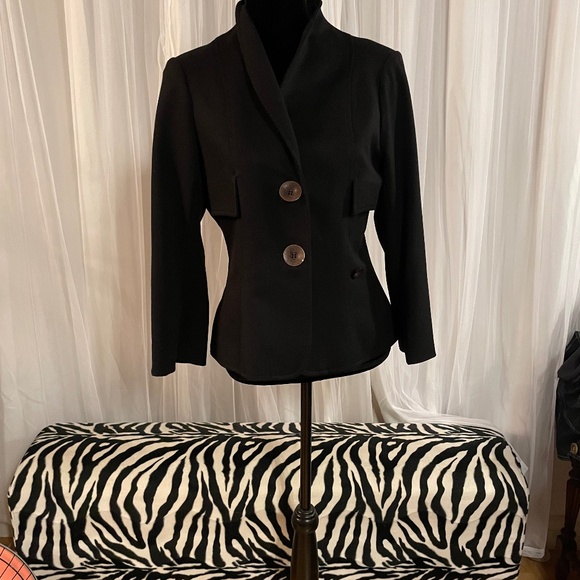 Jacqueline Conoir Blazer Black Size 12 - Picture 1 of 8
